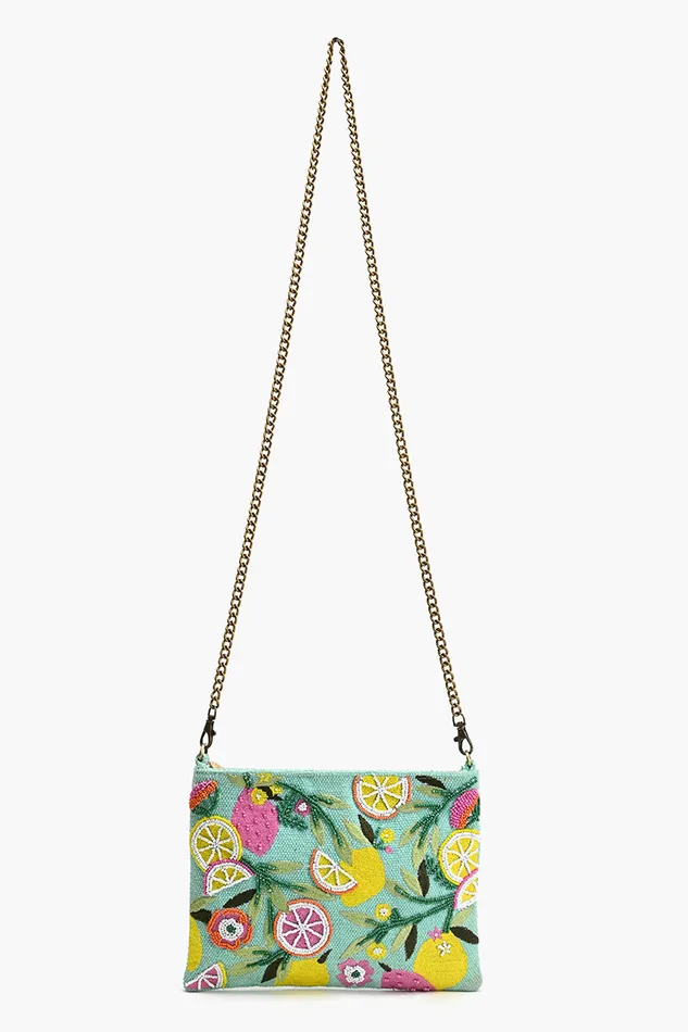 America and Beyond Citrus Blueberry Infusion Clutch Women Clutches