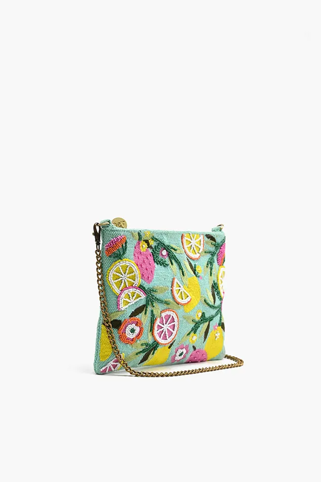 America and Beyond Citrus Blueberry Infusion Clutch Women Clutches