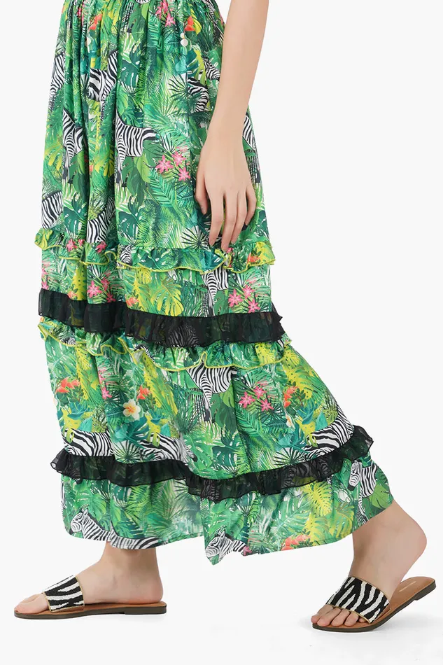 America and Beyond Serengeti Style Maxi Skirt Women Skirts