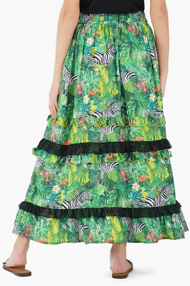 America and Beyond Serengeti Style Maxi Skirt Women Skirts