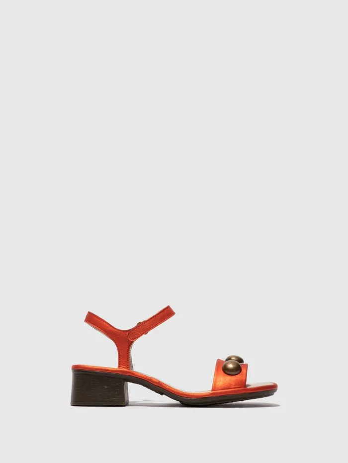 Ankle Strap Sandals EXIE487FLY RED Women Fly London Sandals