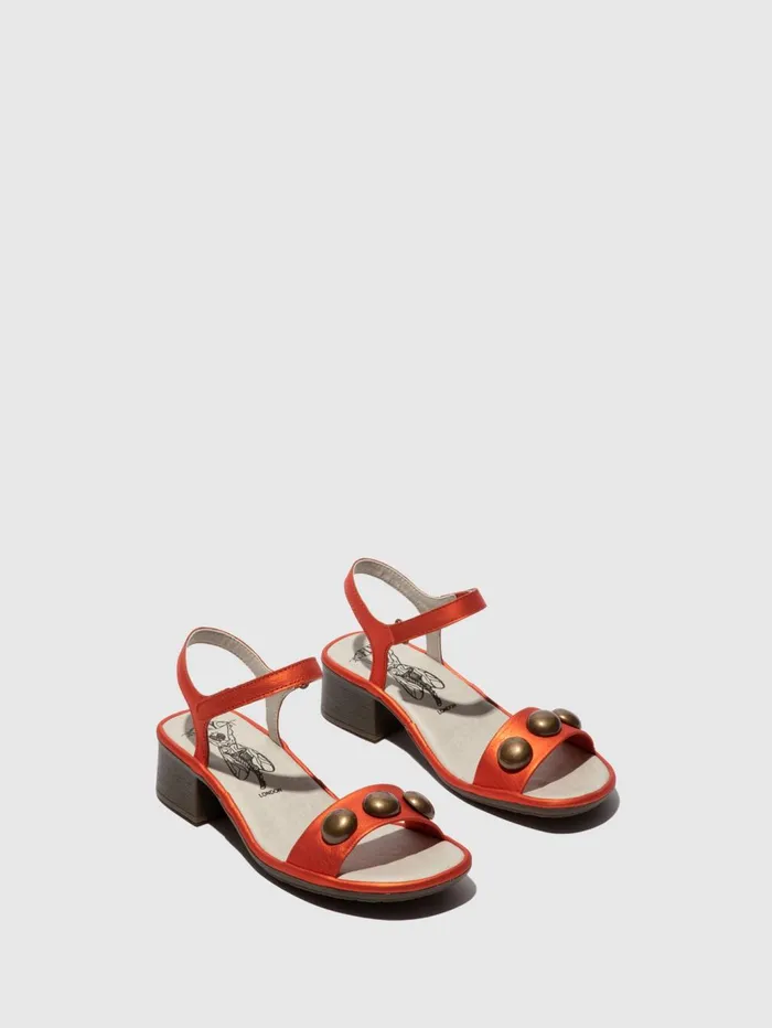 Ankle Strap Sandals EXIE487FLY RED Women Fly London Sandals