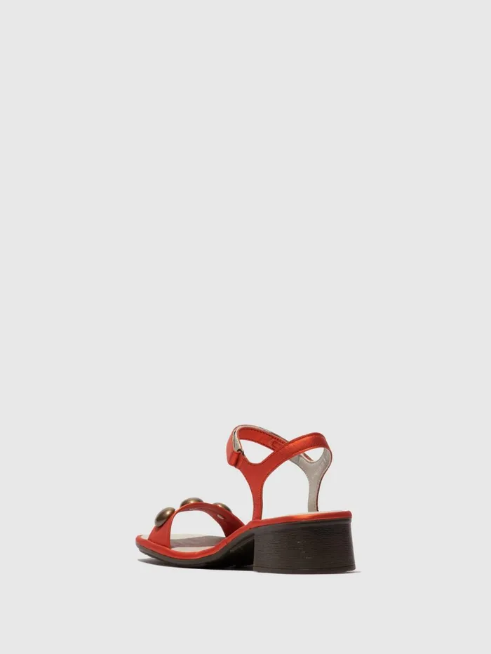 Ankle Strap Sandals EXIE487FLY RED Women Fly London Sandals