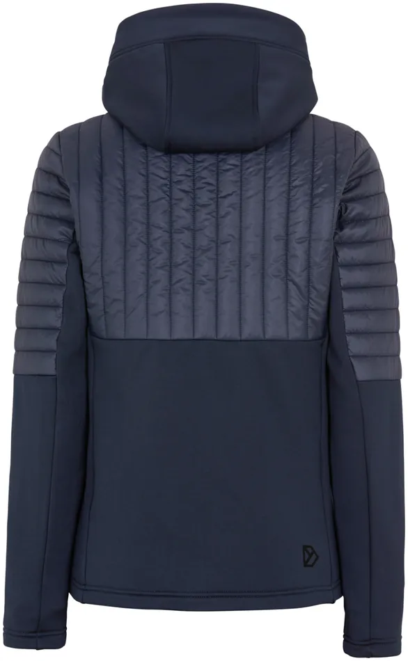 Annema Fullzip Dark Night Blue Women Didriksons Hybrid Jackets