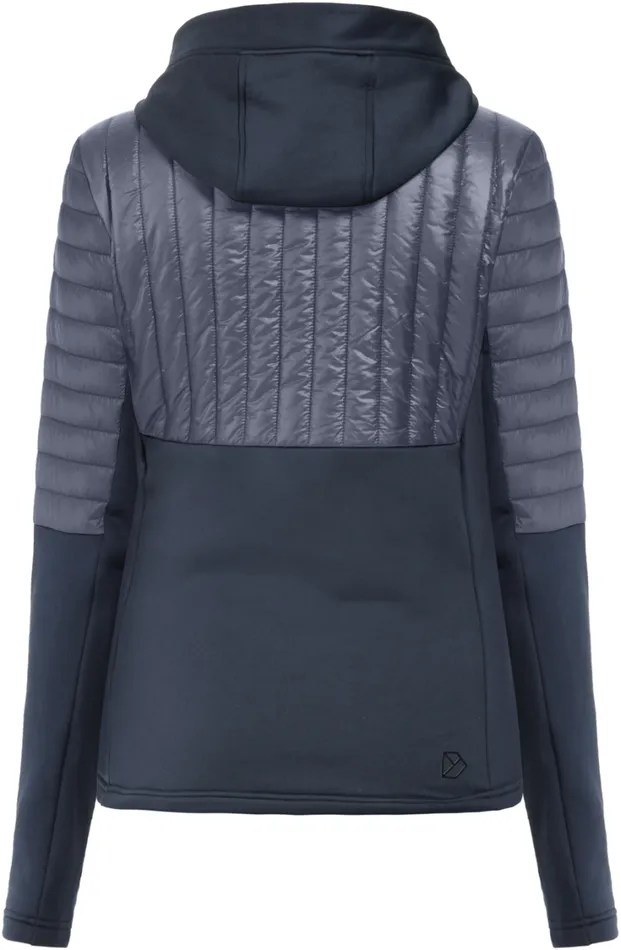 Annema Fullzip Dark Night Blue Women Didriksons Hybrid Jackets