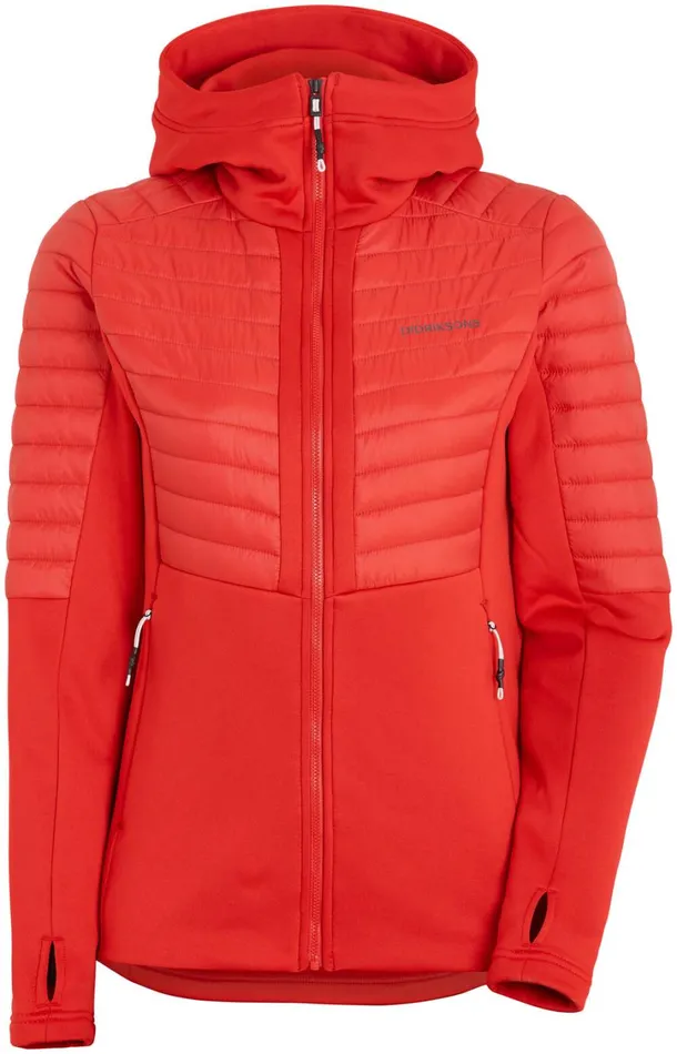Annema Fullzip Lava Red Women Didriksons Outdoor Jackets