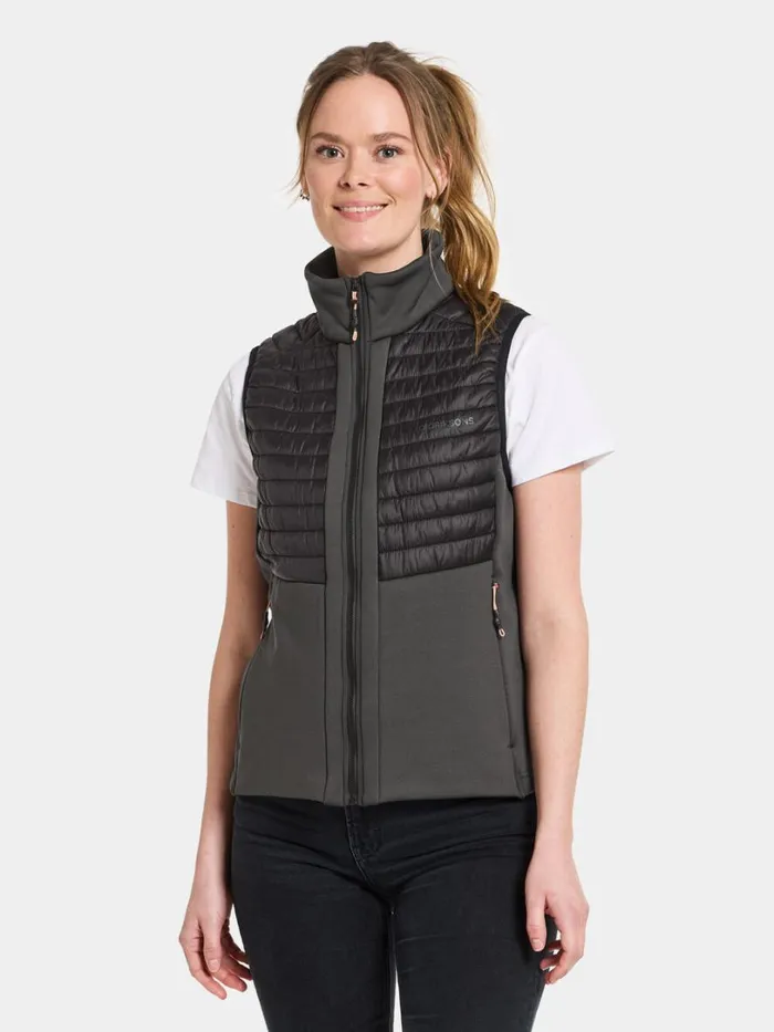Annema Vest Coal Black Women Didriksons Vests