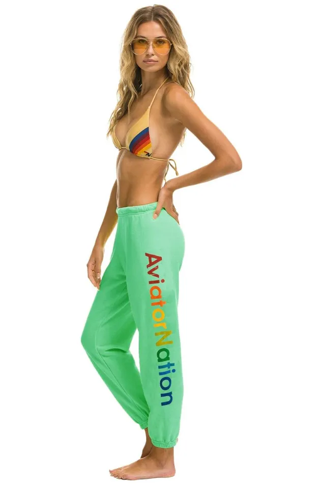 Aspen Sweatpants 8211 Mint Women Aviator Nation Sweatpants