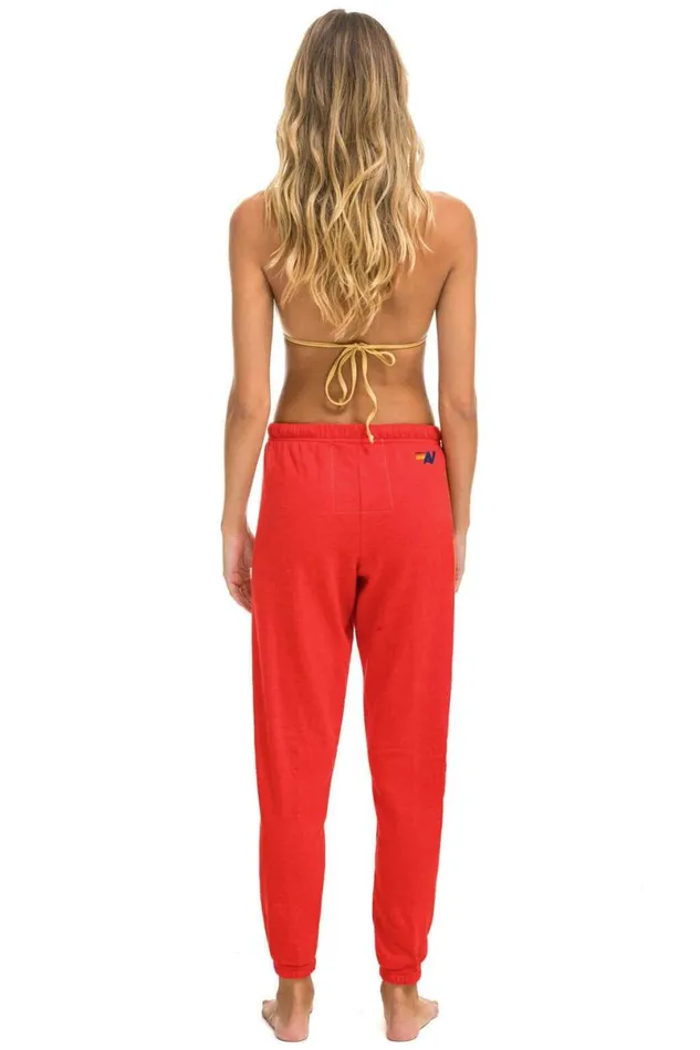 Austin Sweatpants 8211 Red Women Aviator Nation Sweatpants
