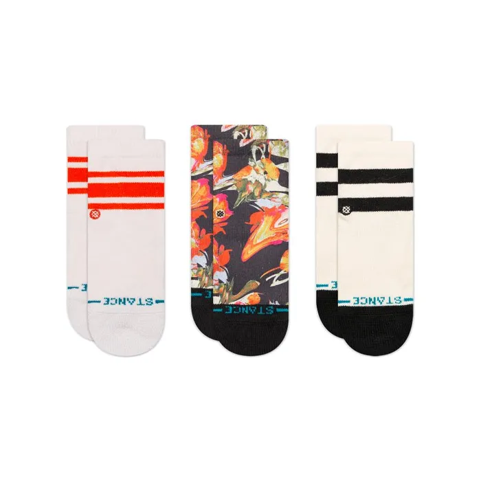 Baby and Toddler Crew Socks 3 Pack Torque 8211 Pink Kids Stance Baby and Toddler