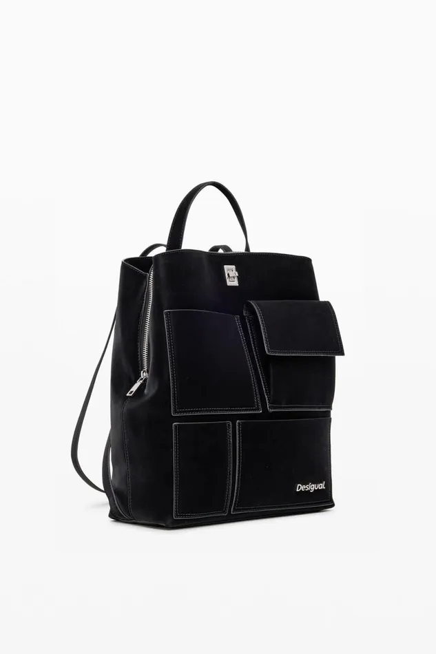 Backpacks Women Desigual Multiposition Backpack Black