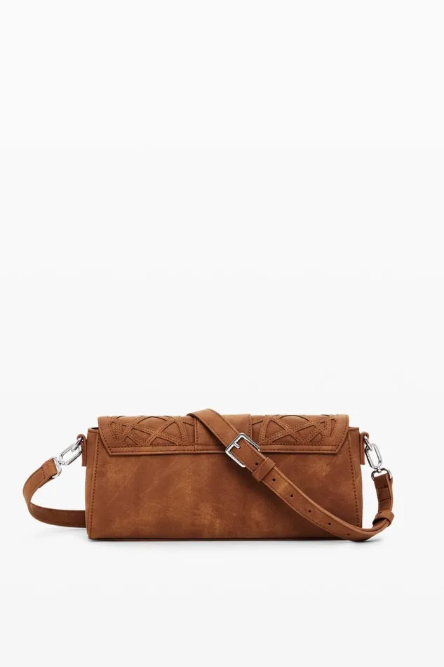 Bags Women Desigual Bag With Geometric Embossing Brown