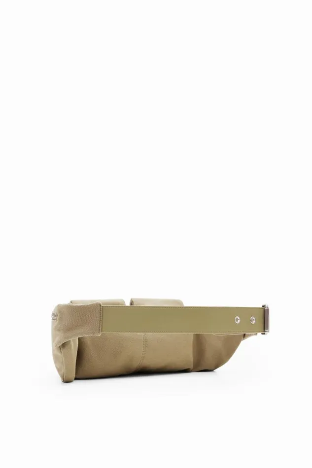Bags Women Desigual M Canvas Pockets Bum Bag Green