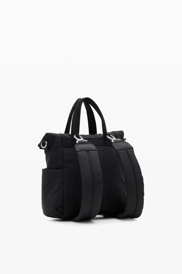 Bags Women Desigual Multiposition Nylon Backpack Black