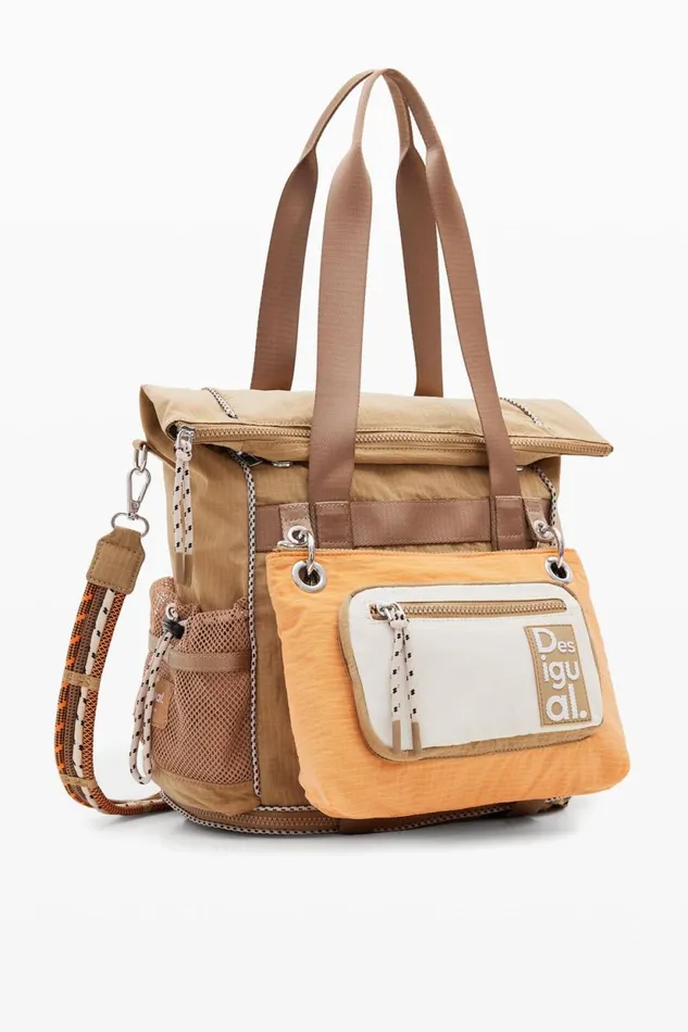 Bags Women Desigual XL Multiposition Voyager Backpack Brown