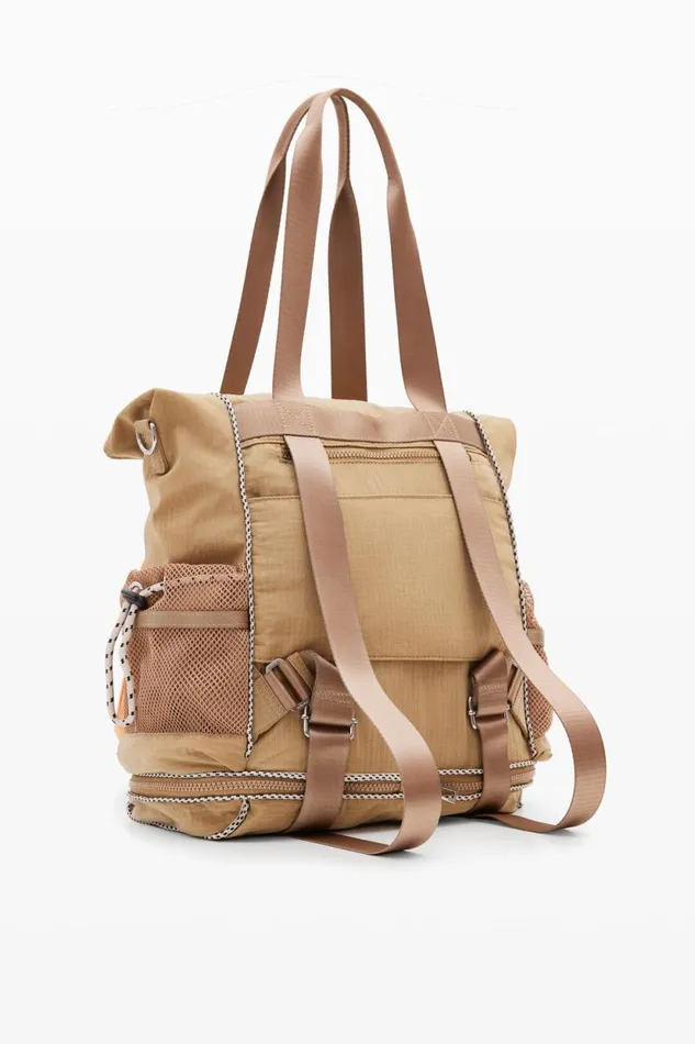 Bags Women Desigual XL Multiposition Voyager Backpack Brown