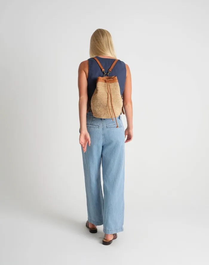 Bags Women Madewell MINGA Crocheted Transito Backpack Natural
