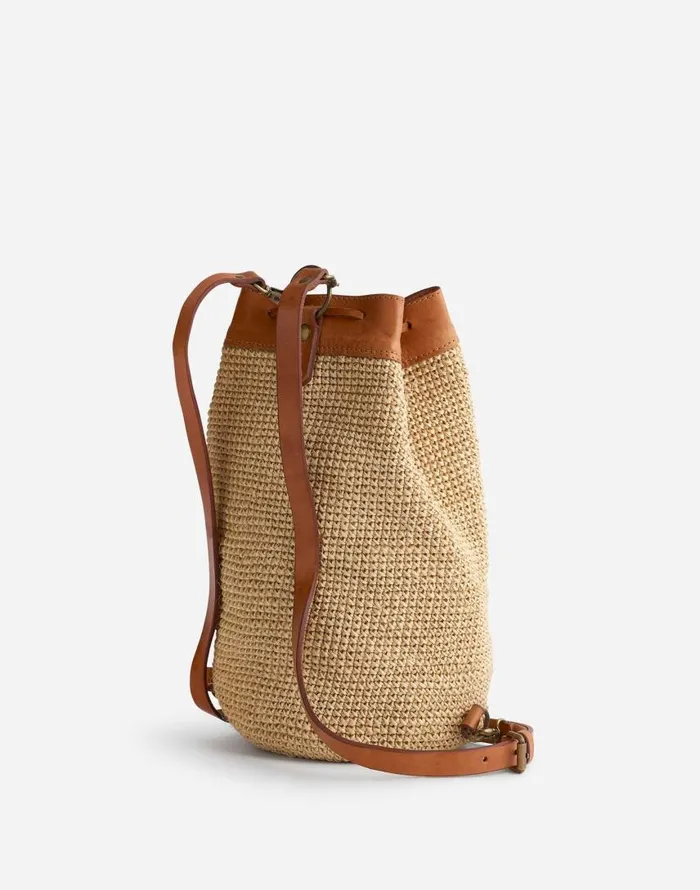 Bags Women Madewell MINGA Crocheted Transito Backpack Natural