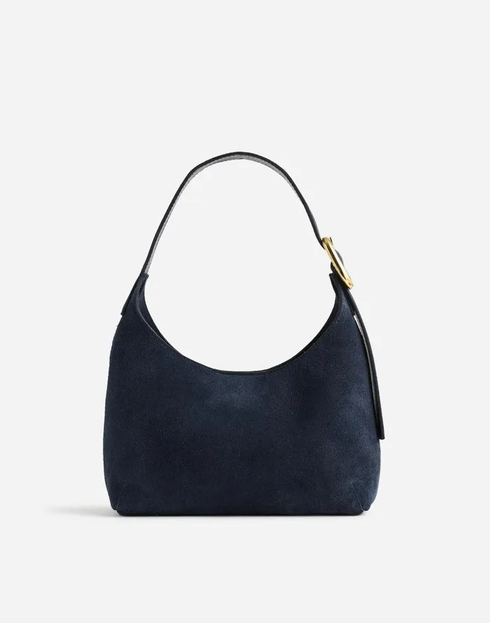 Bags Women Madewell The SculpturalBuckle Shoulder Bag Deep Indigo