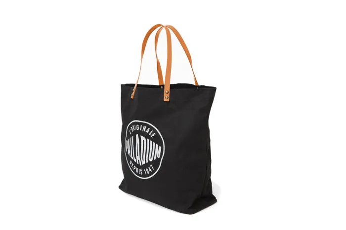 Bags WomenMen PALLADIUM ROUND LOGO TOTE BAG Black Bags WomenMen PALLADIUM ROUND LOGO TOTE BAG Black