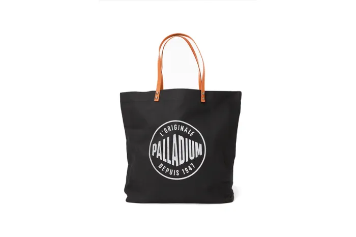 Bags WomenMen PALLADIUM ROUND LOGO TOTE BAG Black Bags WomenMen PALLADIUM ROUND LOGO TOTE BAG Black