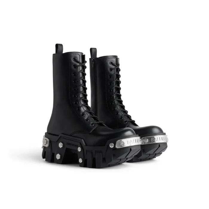 Balenciaga Boots and Ankle Boots Women Women039s Bulldozer Laceup Boot In Black Black Balenciaga Boots and Ankle Boots Women Women039s Bulldozer Laceup Boot In Black Black