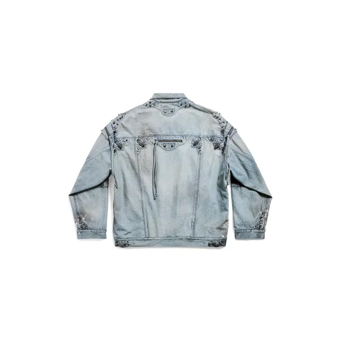 Balenciaga Coats and Jackets WomenMen Cagole Oversized Jacket In Blue Blue Balenciaga Coats and Jackets WomenMen Cagole Oversized Jacket In Blue Blue