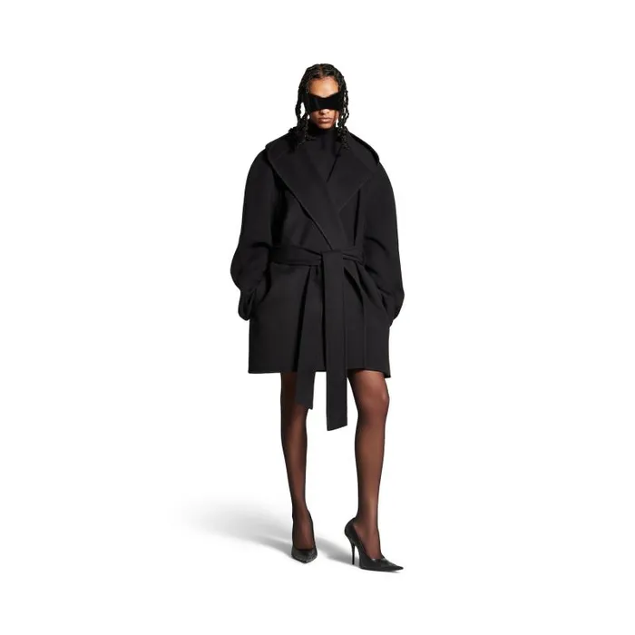 Balenciaga Coats and Jackets Women Women039s Blanket Jacket In Black Black