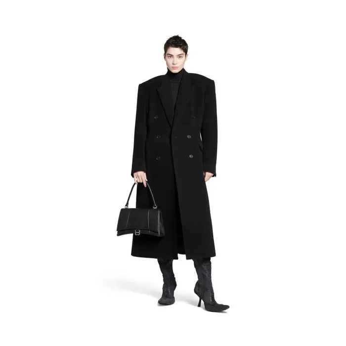 Balenciaga Coats and Jackets Women Women039s Cinched Coat In Black Black