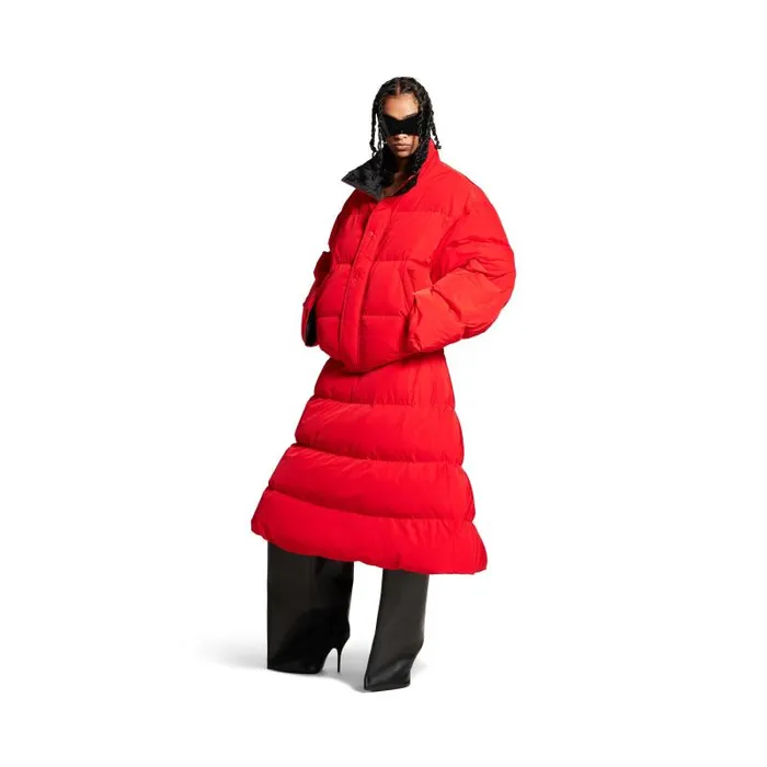 Balenciaga Coats and Jackets Women Women039s Reversible Puffer In Red Red