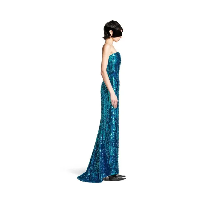 Balenciaga Dresses and Skirts Women Women039s Bustier Gown In Turquoise Turquoise Balenciaga Dresses and Skirts Women Women039s Bustier Gown In Turquoise Turquoise