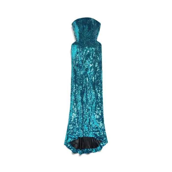 Balenciaga Dresses and Skirts Women Women039s Bustier Gown In Turquoise Turquoise Balenciaga Dresses and Skirts Women Women039s Bustier Gown In Turquoise Turquoise