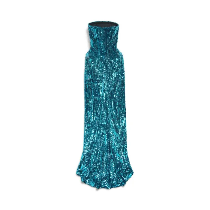 Balenciaga Dresses and Skirts Women Women039s Bustier Gown In Turquoise Turquoise Balenciaga Dresses and Skirts Women Women039s Bustier Gown In Turquoise Turquoise