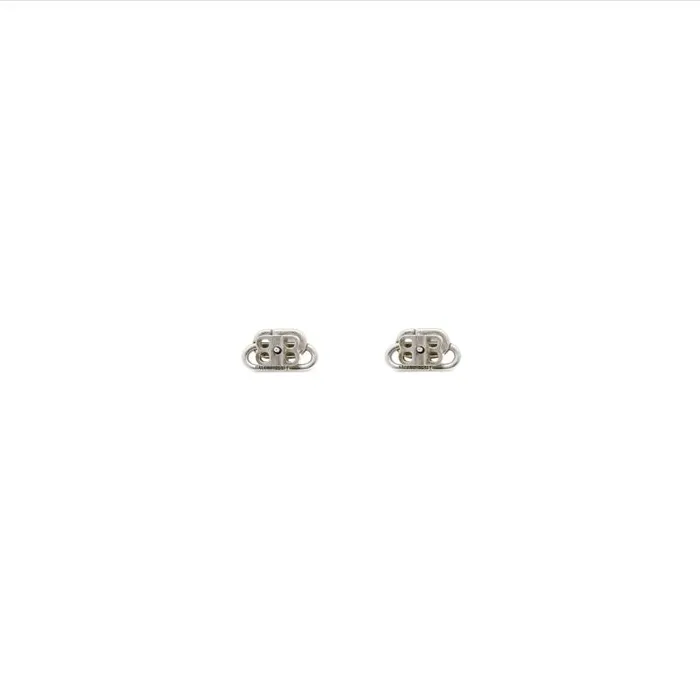 Balenciaga Jewelry Women Bb Xs Stud Earrings In Silver Silver Balenciaga Jewelry Women Bb Xs Stud Earrings In Silver Silver