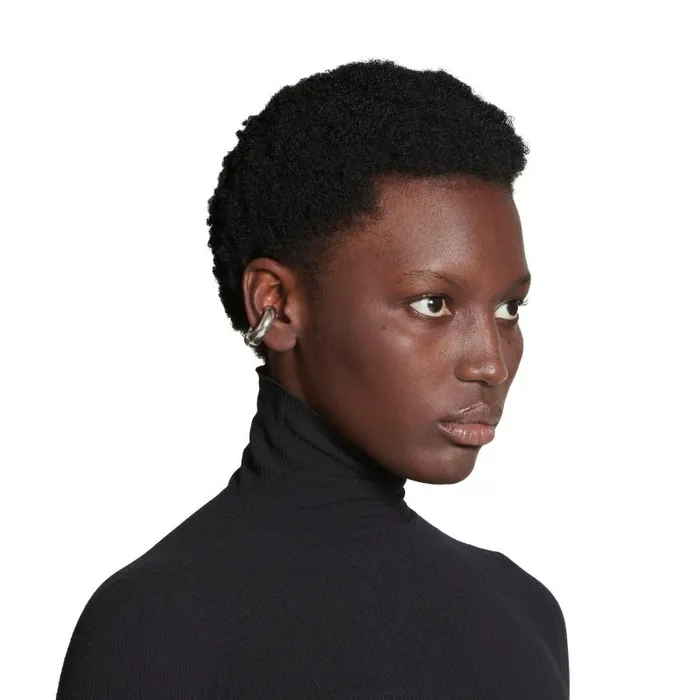 Balenciaga Jewelry WomenMen Mega Ear Cuff In Silver Silver Balenciaga Jewelry WomenMen Mega Ear Cuff In Silver Silver