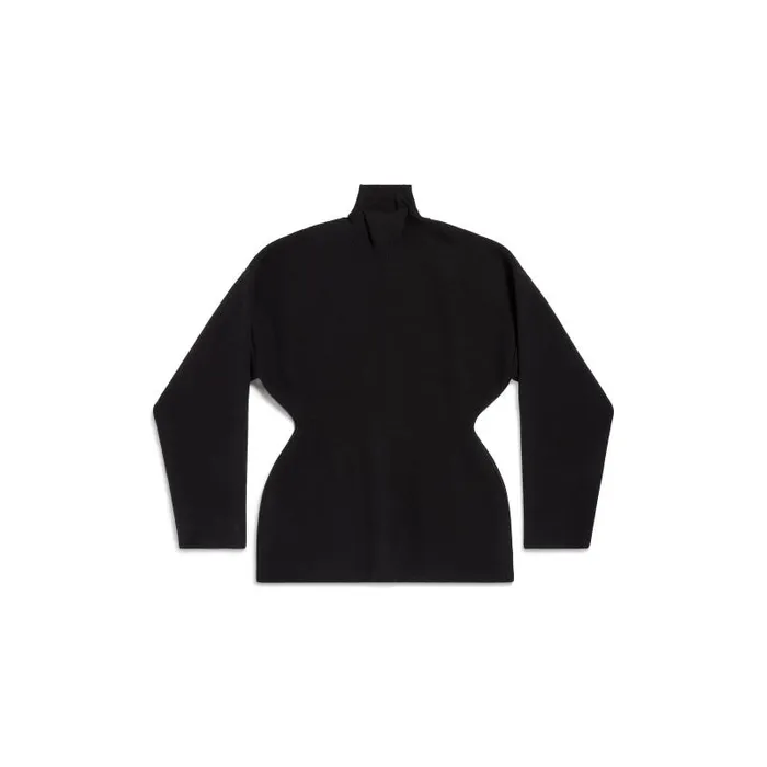 Balenciaga Knitwear Women Women039s Hourglass Turtleneck Sweater In Black Black Balenciaga Knitwear Women Women039s Hourglass Turtleneck Sweater In Black Black