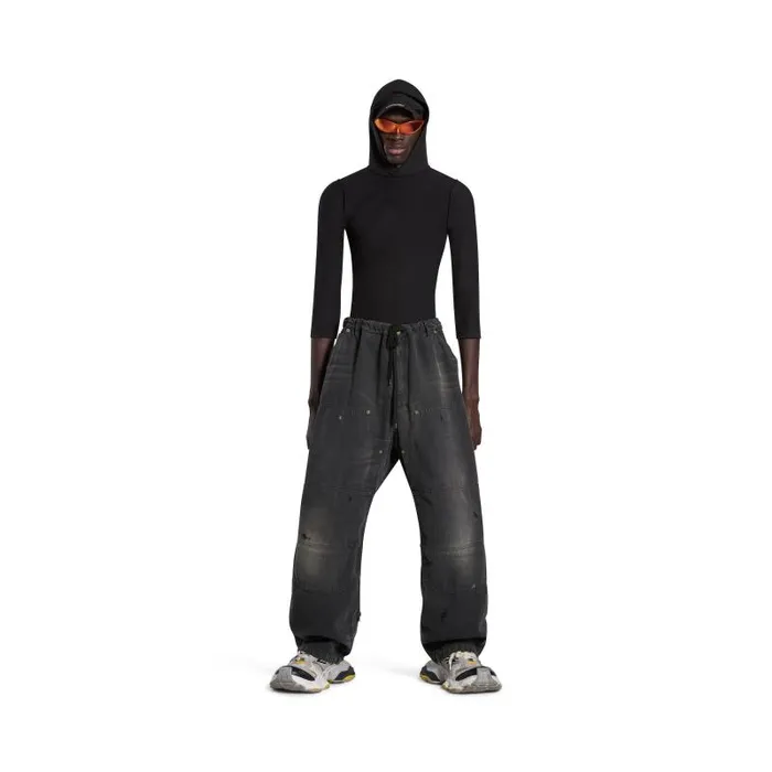 Balenciaga Pants Men Men039s Double Knee Pants In Black Black