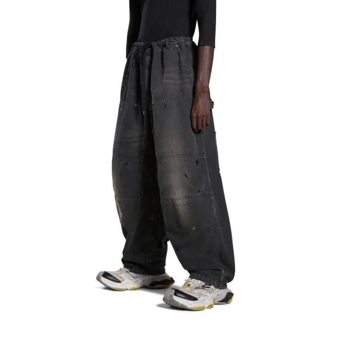 Balenciaga Pants Men Men039s Double Knee Pants In Black Black Balenciaga Pants Men Men039s Double Knee Pants In Black Black