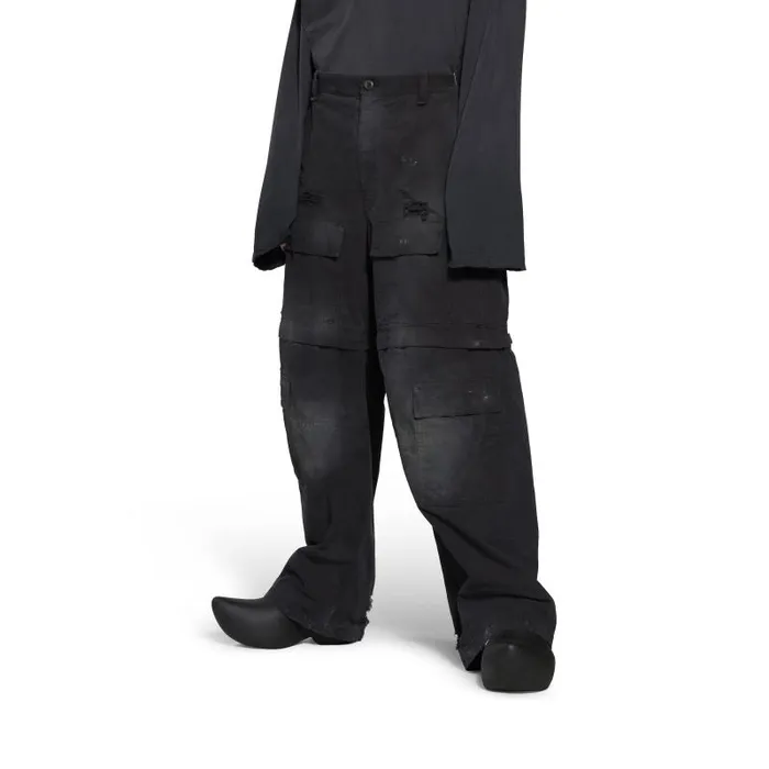 Balenciaga Pants Men Men039s Large Cargo Pants In Black Black Balenciaga Pants Men Men039s Large Cargo Pants In Black Black