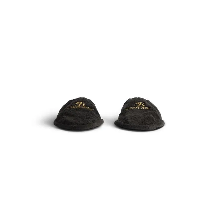 Balenciaga Sandals and Mules Men Men039s Hotel Flat Mule In Blackgold Blackgold Balenciaga Sandals and Mules Men Men039s Hotel Flat Mule In Blackgold Blackgold