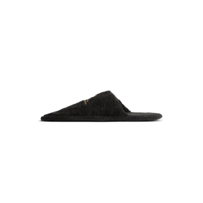 Balenciaga Sandals and Mules Men Men039s Hotel Flat Mule In Blackgold Blackgold Balenciaga Sandals and Mules Men Men039s Hotel Flat Mule In Blackgold Blackgold