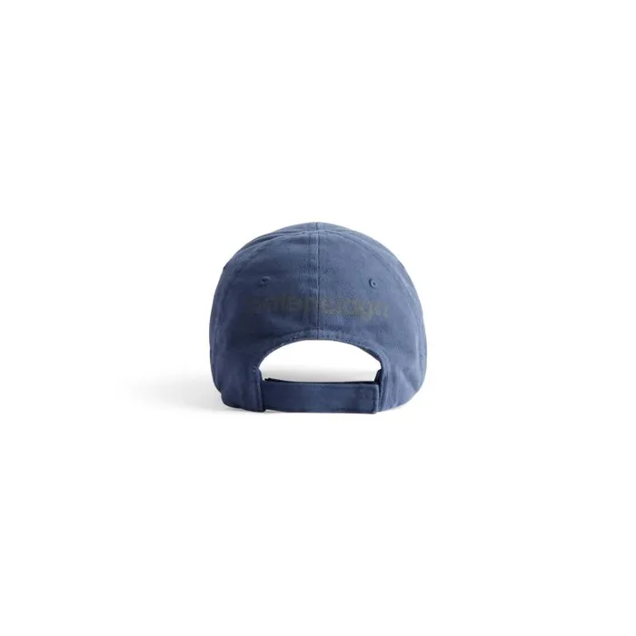 Balenciaga Scarves and Caps WomenMen 3b Stencil Cap In Blue Blue Balenciaga Scarves and Caps WomenMen 3b Stencil Cap In Blue Blue