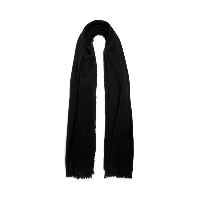 Balenciaga Scarves and Caps Women Women039s Oversized Scarf In Black Black Balenciaga Scarves and Caps Women Women039s Oversized Scarf In Black Black