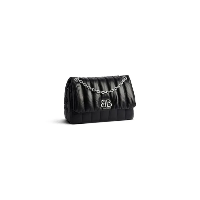 Balenciaga Shoulder Bags Women Women039s Monaco Mini Bag Quilted In Black Black Balenciaga Shoulder Bags Women Women039s Monaco Mini Bag Quilted In Black Black