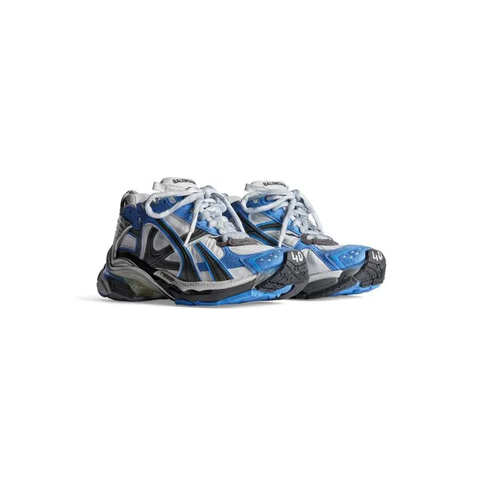 Balenciaga Sneakers Men Men039s Runner Sneaker In Bluewhitegrey Bluewhitegrey Balenciaga Sneakers Men Men039s Runner Sneaker In Bluewhitegrey Bluewhitegrey