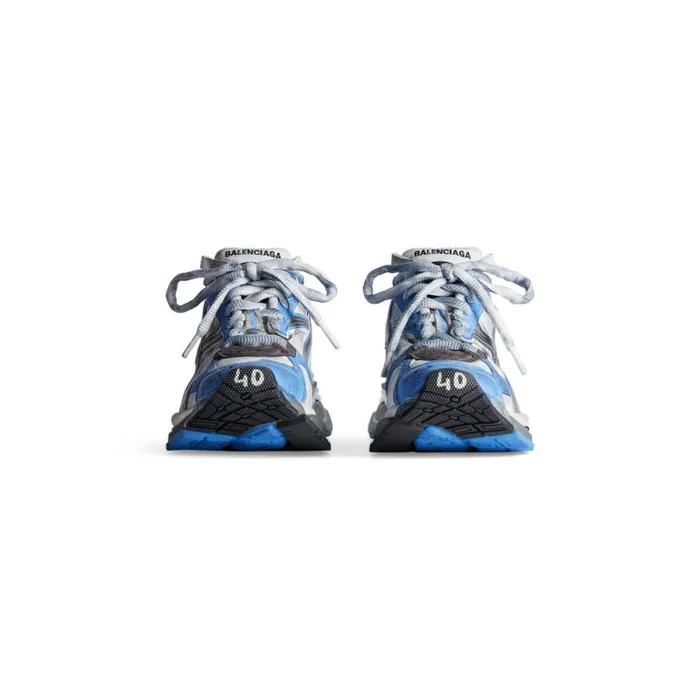 Balenciaga Sneakers Men Men039s Runner Sneaker In Bluewhitegrey Bluewhitegrey Balenciaga Sneakers Men Men039s Runner Sneaker In Bluewhitegrey Bluewhitegrey