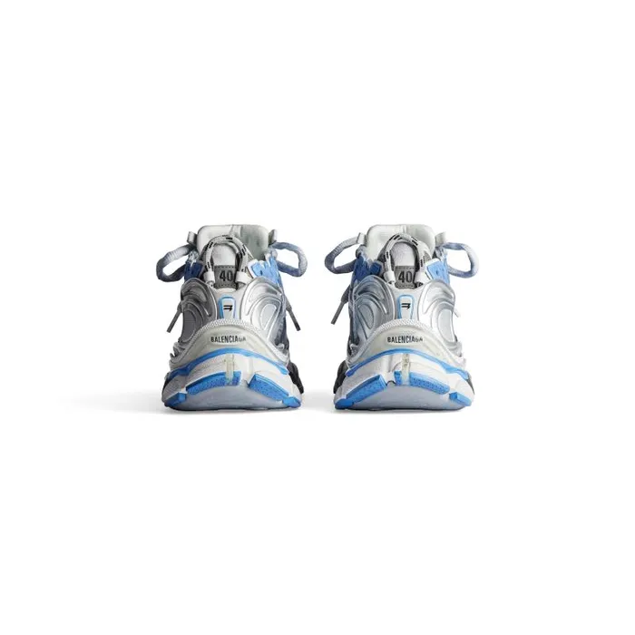 Balenciaga Sneakers Men Men039s Runner Sneaker In Bluewhitegrey Bluewhitegrey Balenciaga Sneakers Men Men039s Runner Sneaker In Bluewhitegrey Bluewhitegrey