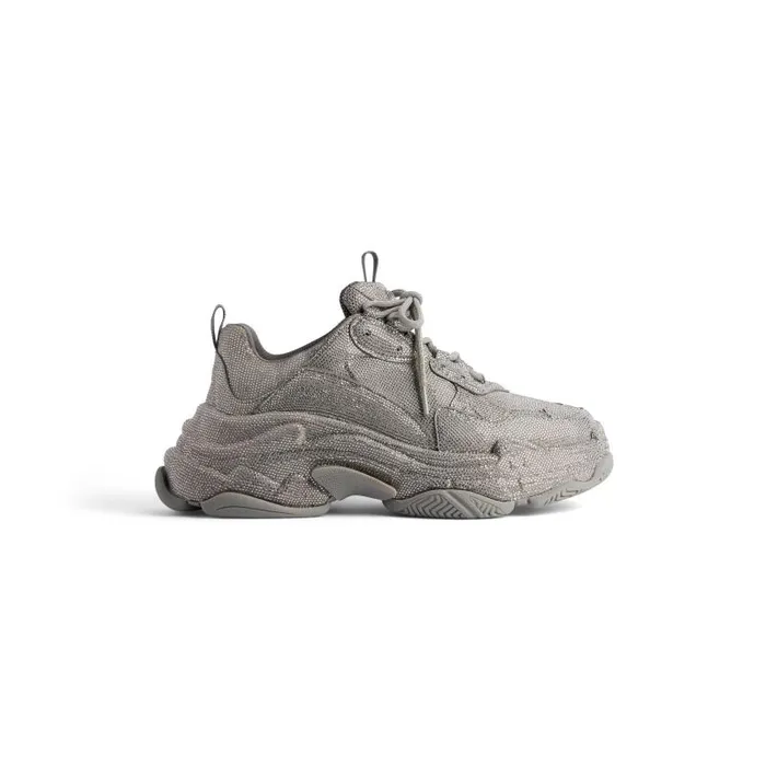 Balenciaga Sneakers Men Men039s Triple S Sneaker With Rhinestones In Dark Grey Dark Grey Balenciaga Sneakers Men Men039s Triple S Sneaker With Rhinestones In Dark Grey Dark Grey
