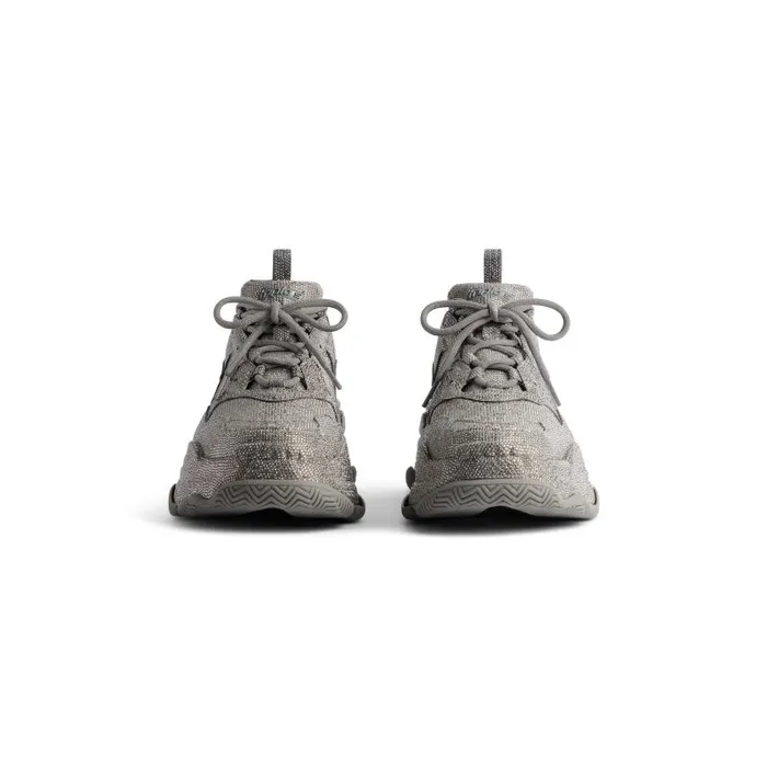 Balenciaga Sneakers Men Men039s Triple S Sneaker With Rhinestones In Dark Grey Dark Grey Balenciaga Sneakers Men Men039s Triple S Sneaker With Rhinestones In Dark Grey Dark Grey