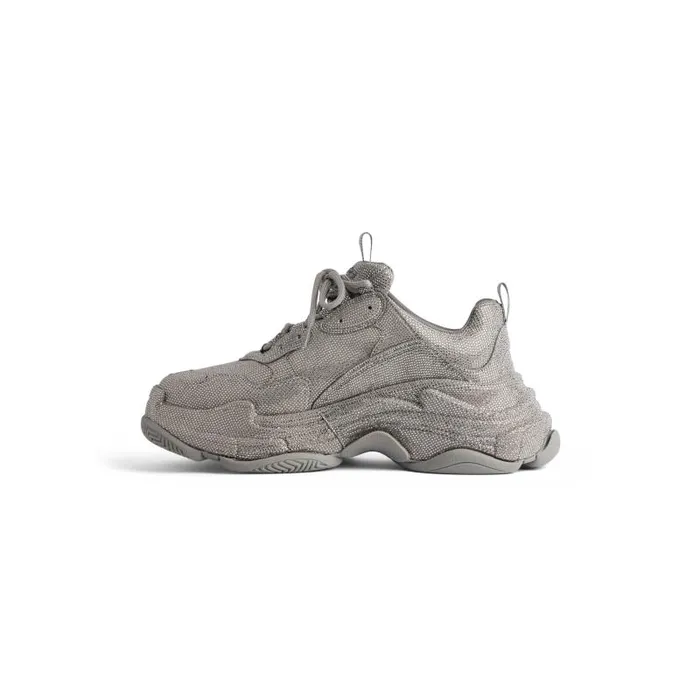 Balenciaga Sneakers Men Men039s Triple S Sneaker With Rhinestones In Dark Grey Dark Grey Balenciaga Sneakers Men Men039s Triple S Sneaker With Rhinestones In Dark Grey Dark Grey